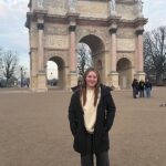 Kylie at the Arc de Triomphe in Paris. Photos submitted