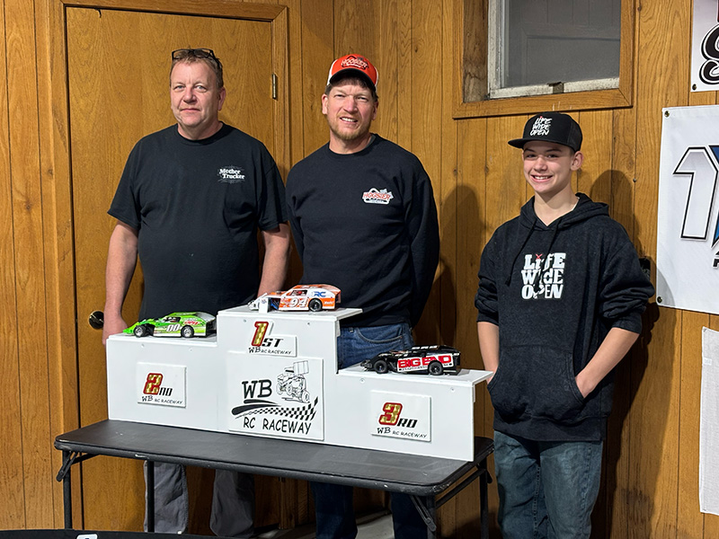On February 20, 2026, Kevin Hager took first, Chris Musty second, and Tucker Batzel finished third in the dirt modified heat. Photo by Jason Sethre