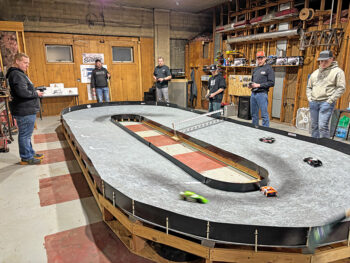 The WB RC Raceway track measures at 26 feet long by 11 feet wide. Photo by Jason Sethre
