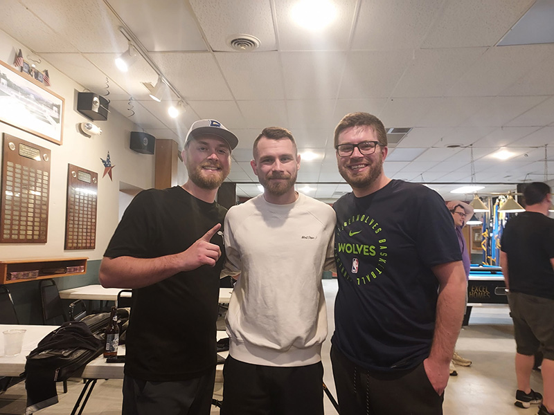 Team Elit, made up of Jacob Elit, Sam Wing and Jim Elit, finished in first place out of 27 teams, heading home with $1,700 split three ways. Photo by Jason Sethre