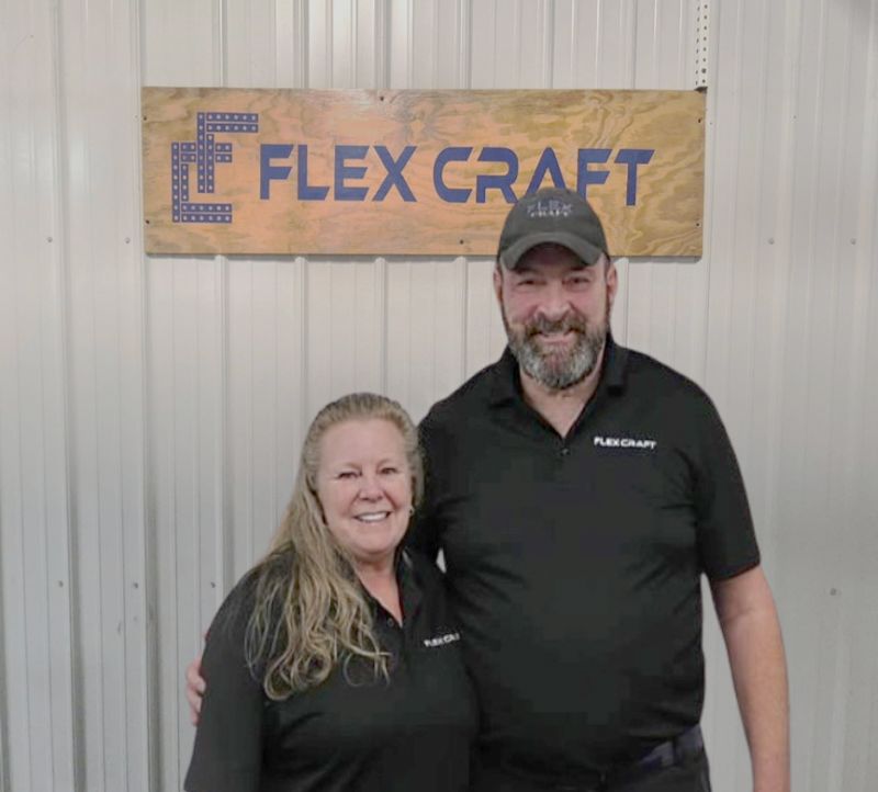 Co-founders of Flex Craft, Doug and Terri Sparks.