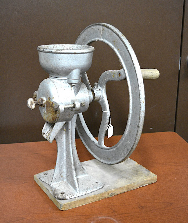 Useful for meat processing on pioneer farms were sausage grinders, such as this one, among several housed at the Houston County Historical Society. Photo by Lee Epps, courtesy of the 
Houston County Historical Society 
