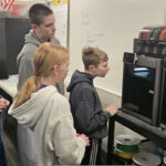 R-P students got to take a close up look at the newly installed technology obtained through the REAP grant. Photo submitted
