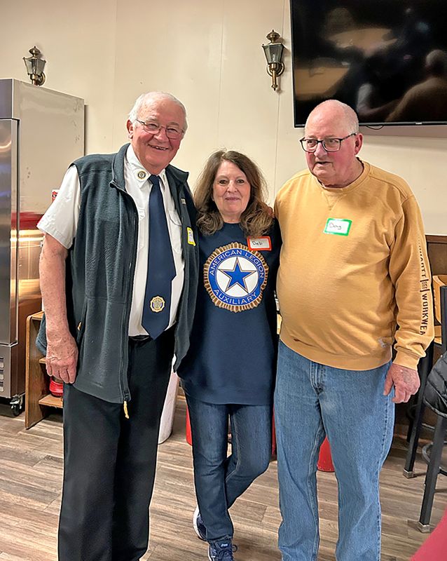 Jeff Zondlo, Deb Book and Doug Stevens were the people who made the meeting happen for Jeff and the family. Photo by Wanda Hanson