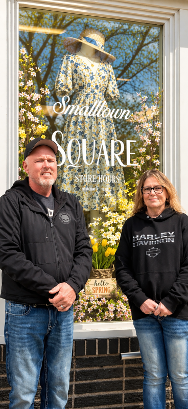 Owners Jeremy DeFlorian and Tammi DeFlorian worked hard to get SmallTown Square up and running. Photo by Hannah Wingert