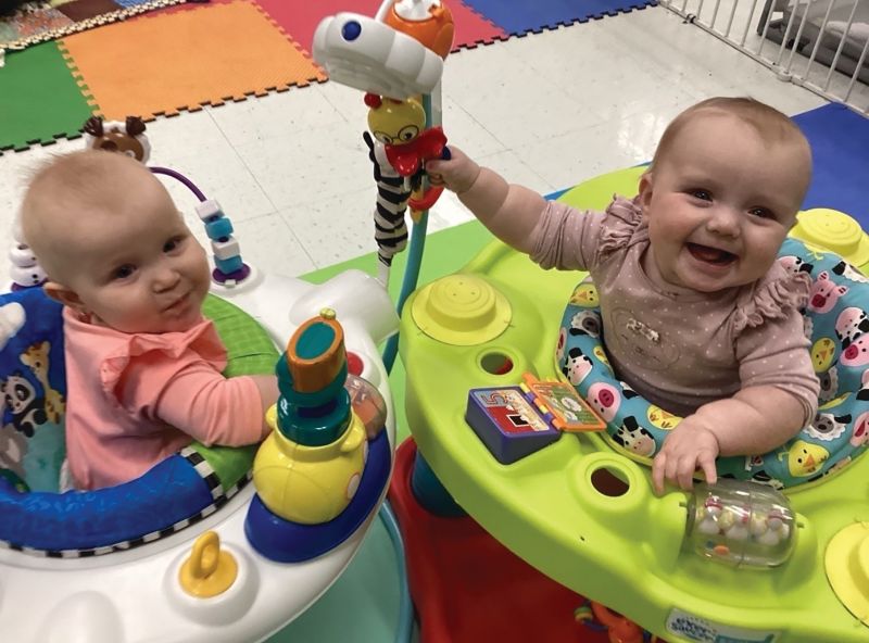 Bouncing with our buddy. Photo submitted