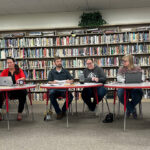 The Houston School Board from left to right: Student Representative Claire Reay, Superintendent Mary Morem, Chair Josh Norlien, Mimi Carlson, Lisa Schultz and Nickki Johnson. Steve Walters attended virtually; Arlin Peterson and Mark Swenson were absent. Photo by Wanda Hanson