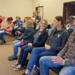 Applicants Cory and Jackie Baker and Scott Hatleli and Cindy Cresswell-Hatleli were joined by other concerned Houston County residents at the April 21 commission meeting. Photo by Charlene Corson Selbee