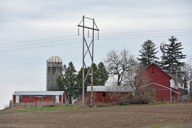 The proposed route passes next to this farm south of Highway 44 on Valley Vista Drive, Spring Grove. Photo by Charlene Corson Selbee