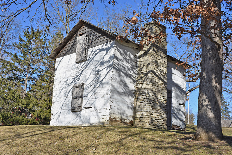 This pioneer cabin is located at Trollskogen Park on the west side of Spring Grove.  Photo by Lee Epps