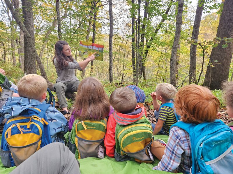 Storytime is even better outside. Photo submitted