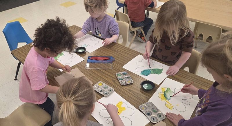 Art time for our preschoolers! Photo submitted